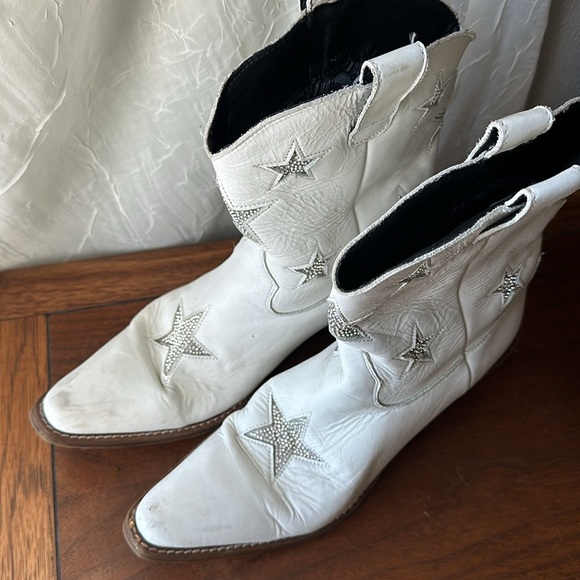 Dingo star struck white boots 9M - Picture 2 of 8